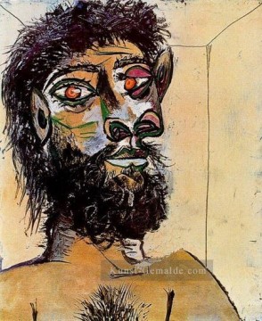  56 - Tete d Man barbu 1956 kubist Pablo Picasso